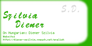 szilvia diener business card